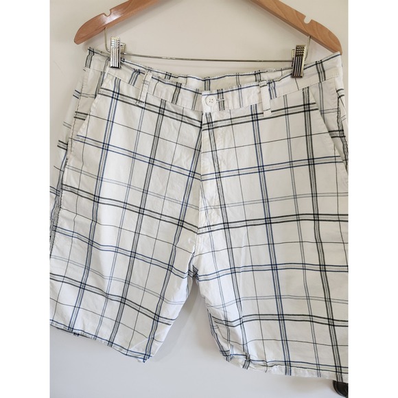 Wrangler white plaid mens shorts size 36‎ - Picture 1 of 5